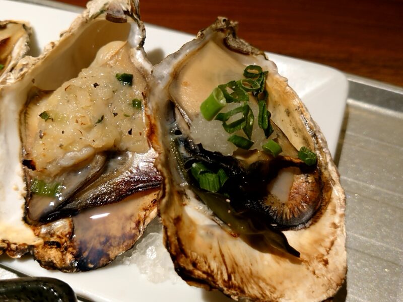 『牡蛎フライと4種の焼き牡蛎』