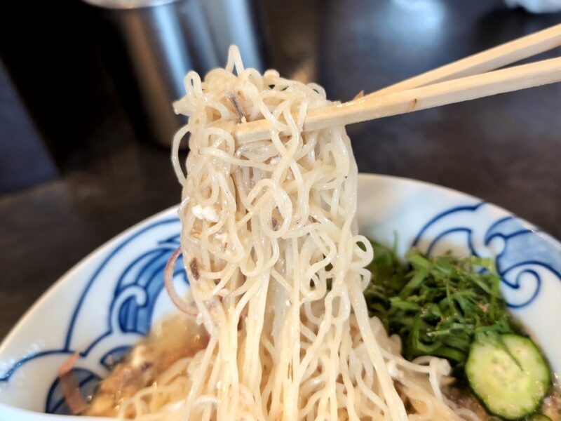 『【数量限定】鯖の冷汁風蕎麦（長崎サバ煮干）』