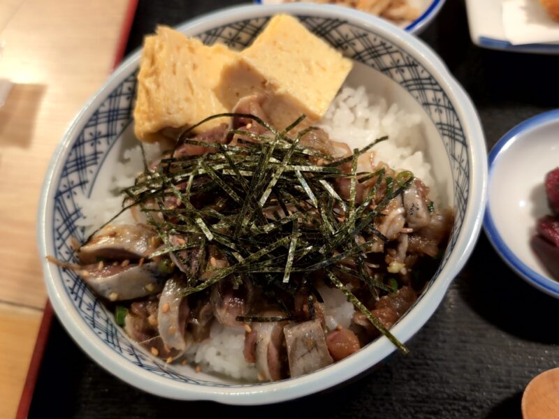 『イワシ漬け丼と串カツ定』