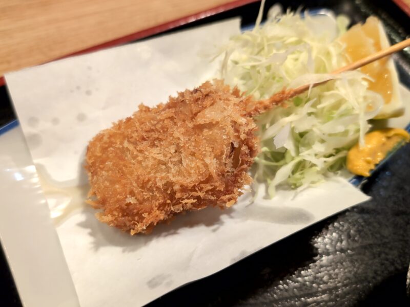 『イワシ漬け丼と串カツ定』