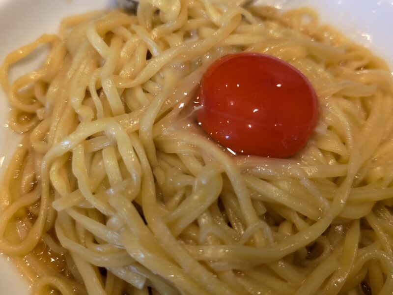 『牡蠣バターたまご麺』